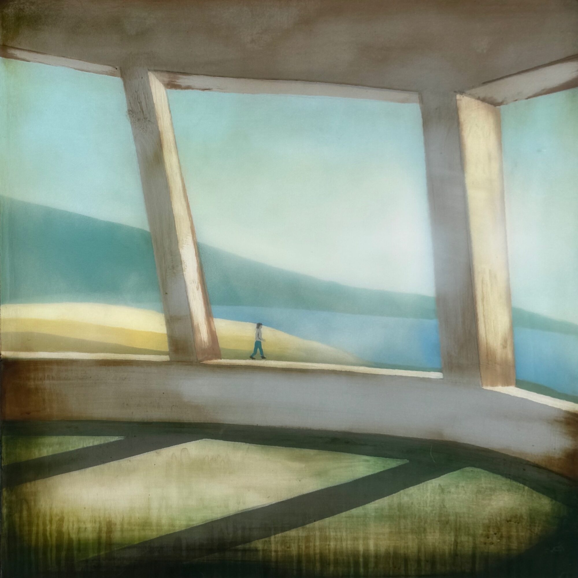 WALKING THE NARROW EDGE, 30"x30"
