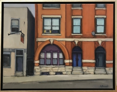 Arch on West Grand, oil on canvas, 18 x 24 IN 