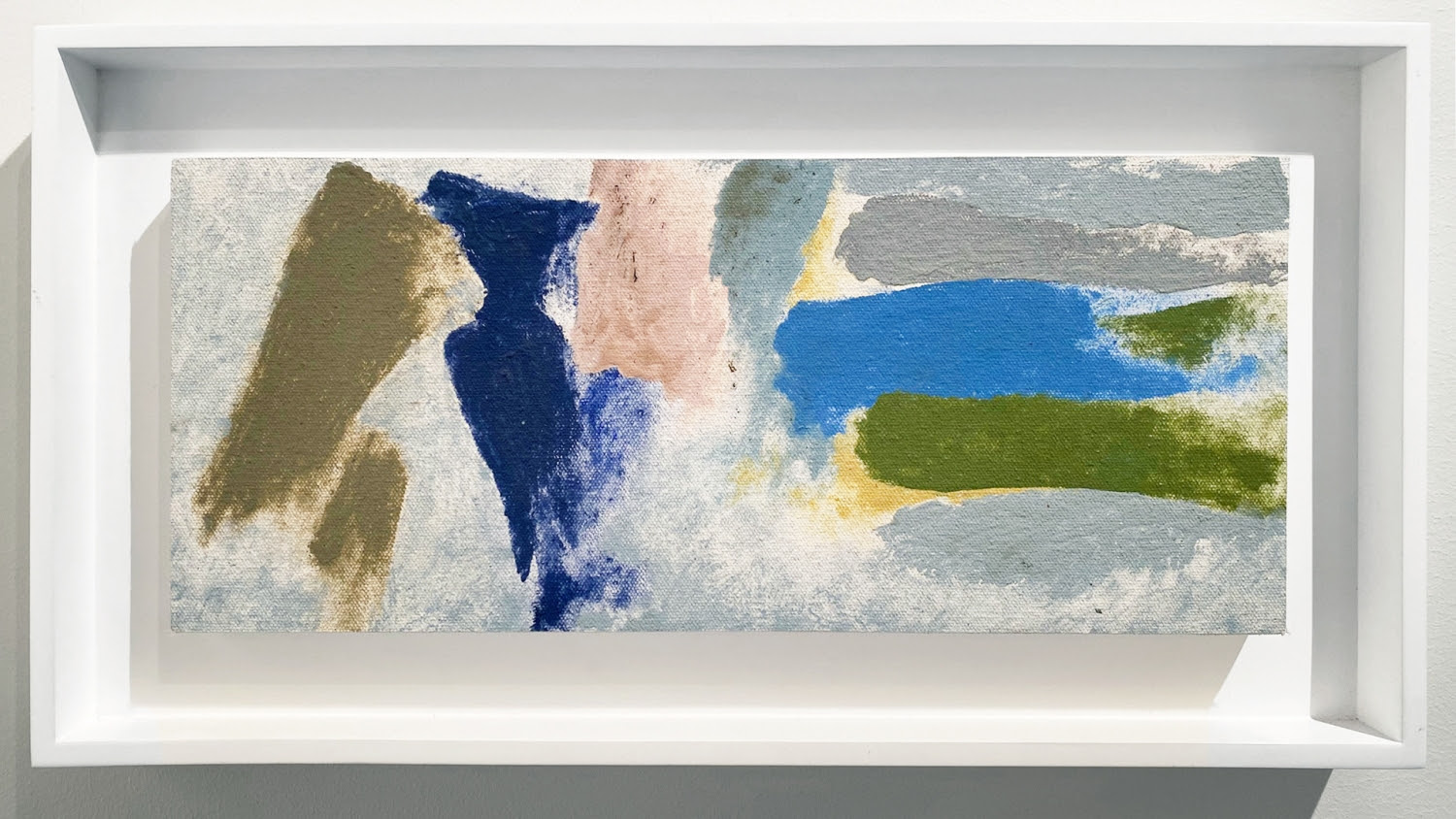 COOL ENCOUNTER, 1978, acrylic on canvas, 6 x 13.5 inches