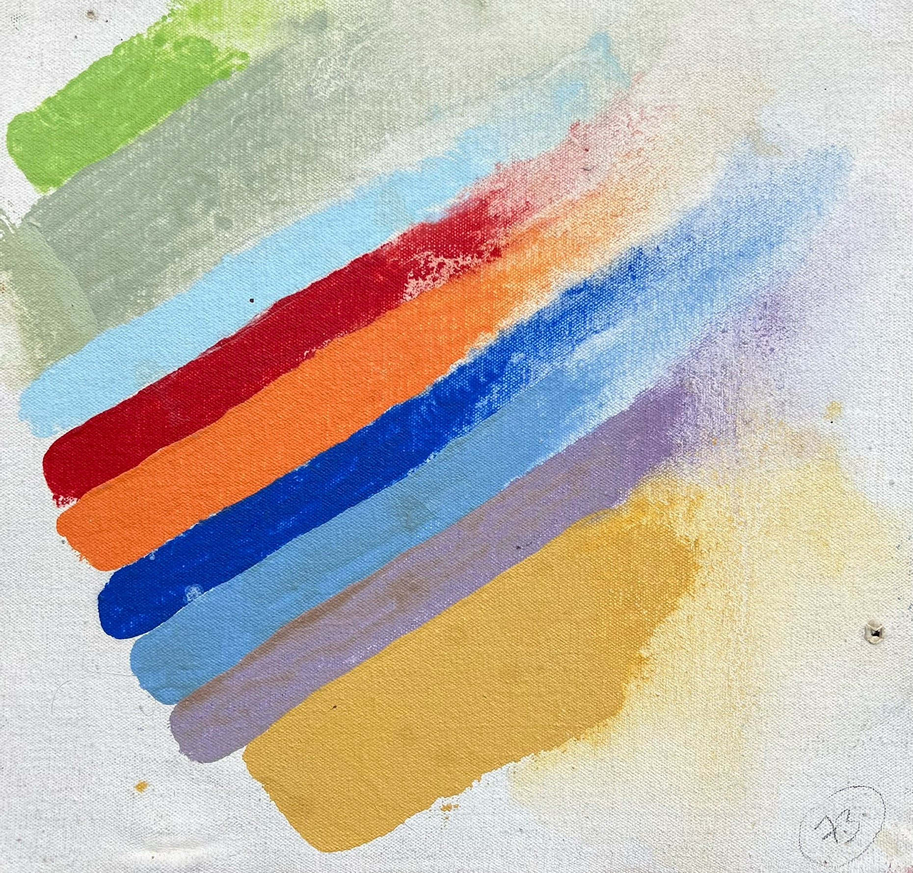 UNTITLED, 1972, acrylic on canvas, 11.25 x 12 inches