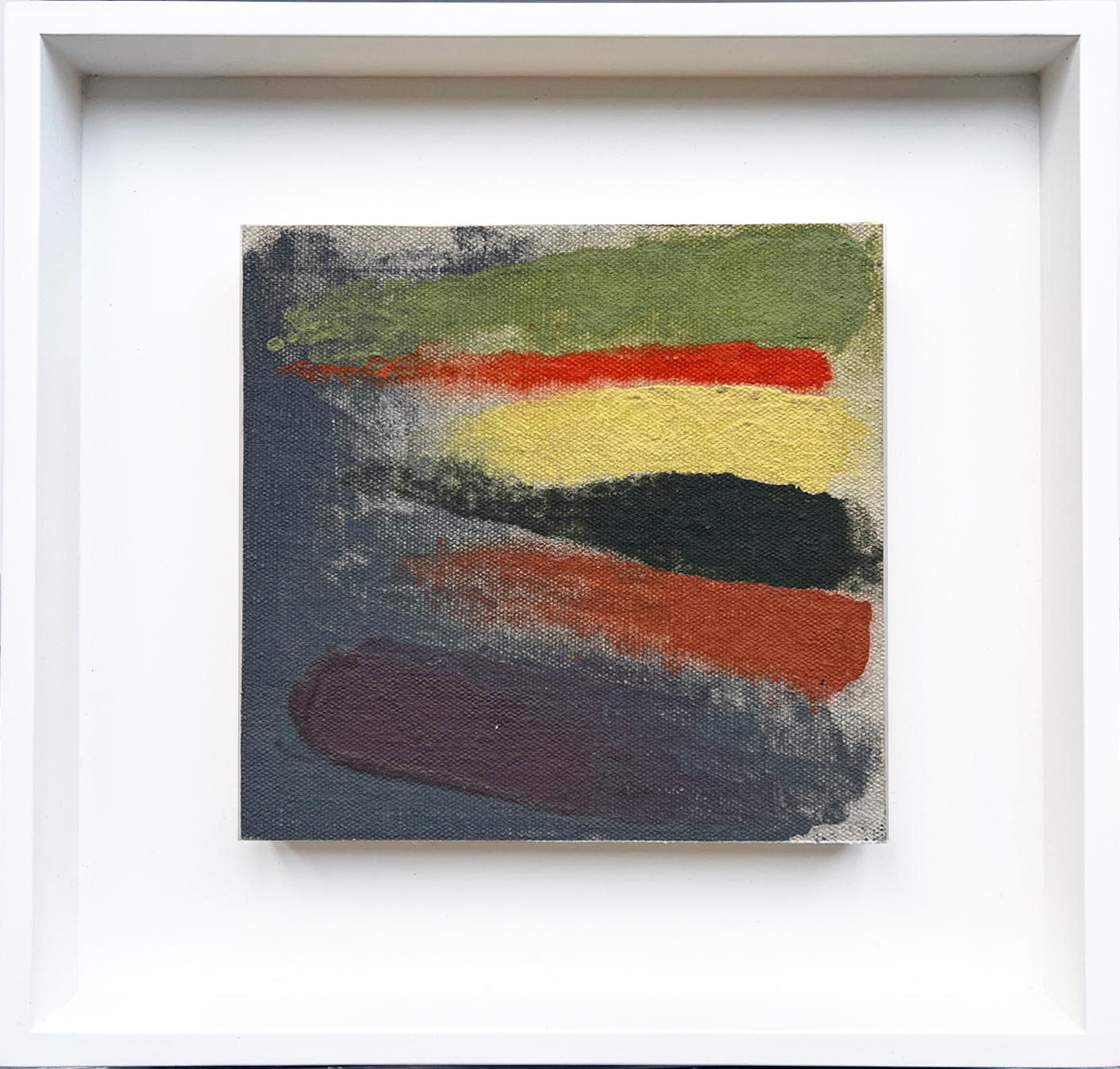ALTA VISTA sketch, 1975, magna on canvas, 6 x 6 inches