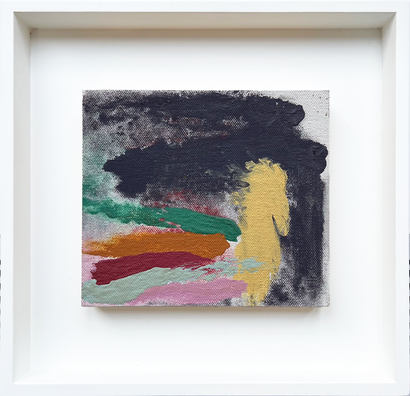 HEATLTH COTE sketch, 1976, magna on canvas, 5.5" x 6.25"