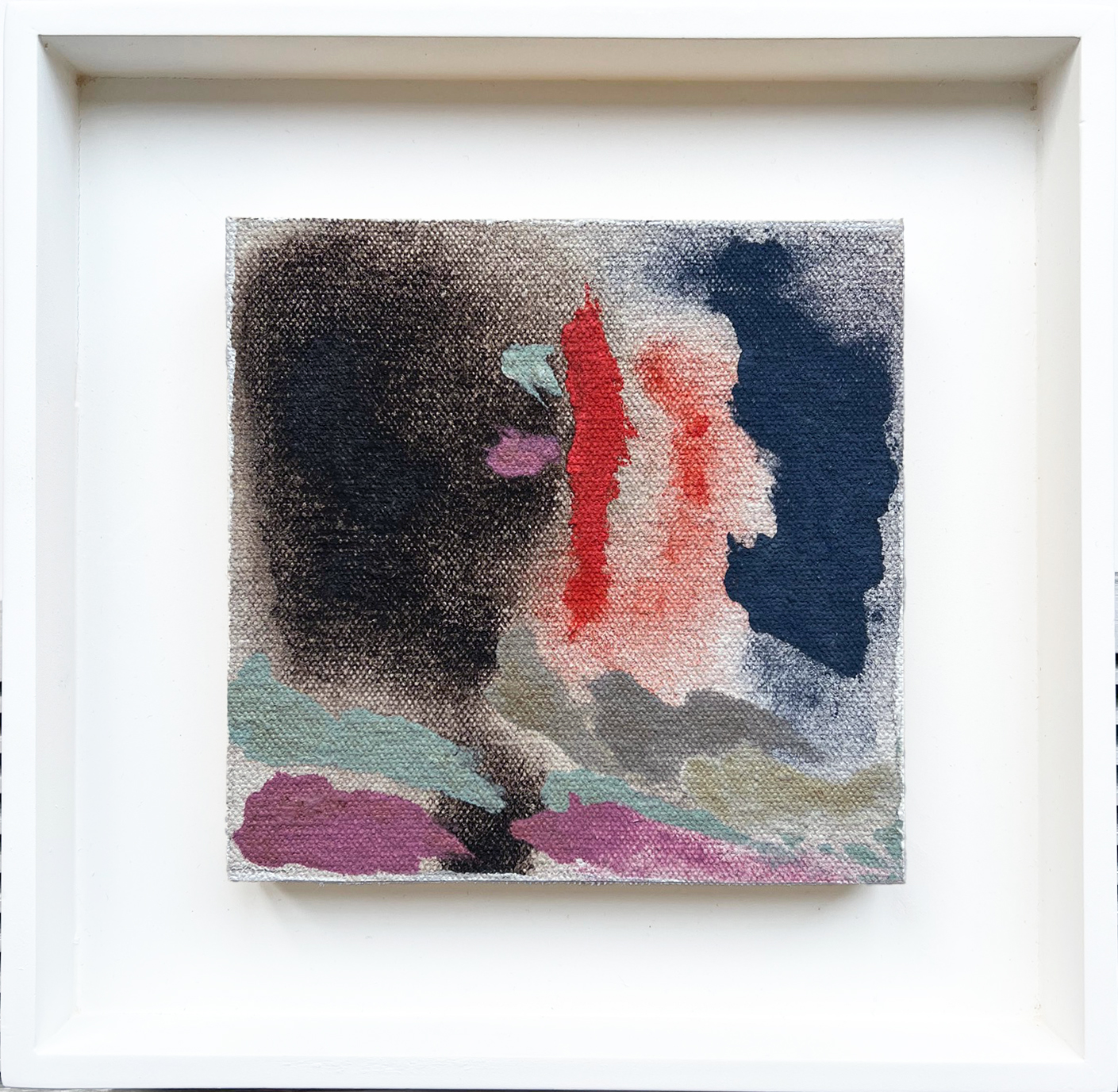 UNTITLED KNOE SKETCH, 1981, magna on canvas, 5.5 " x 5.5 "