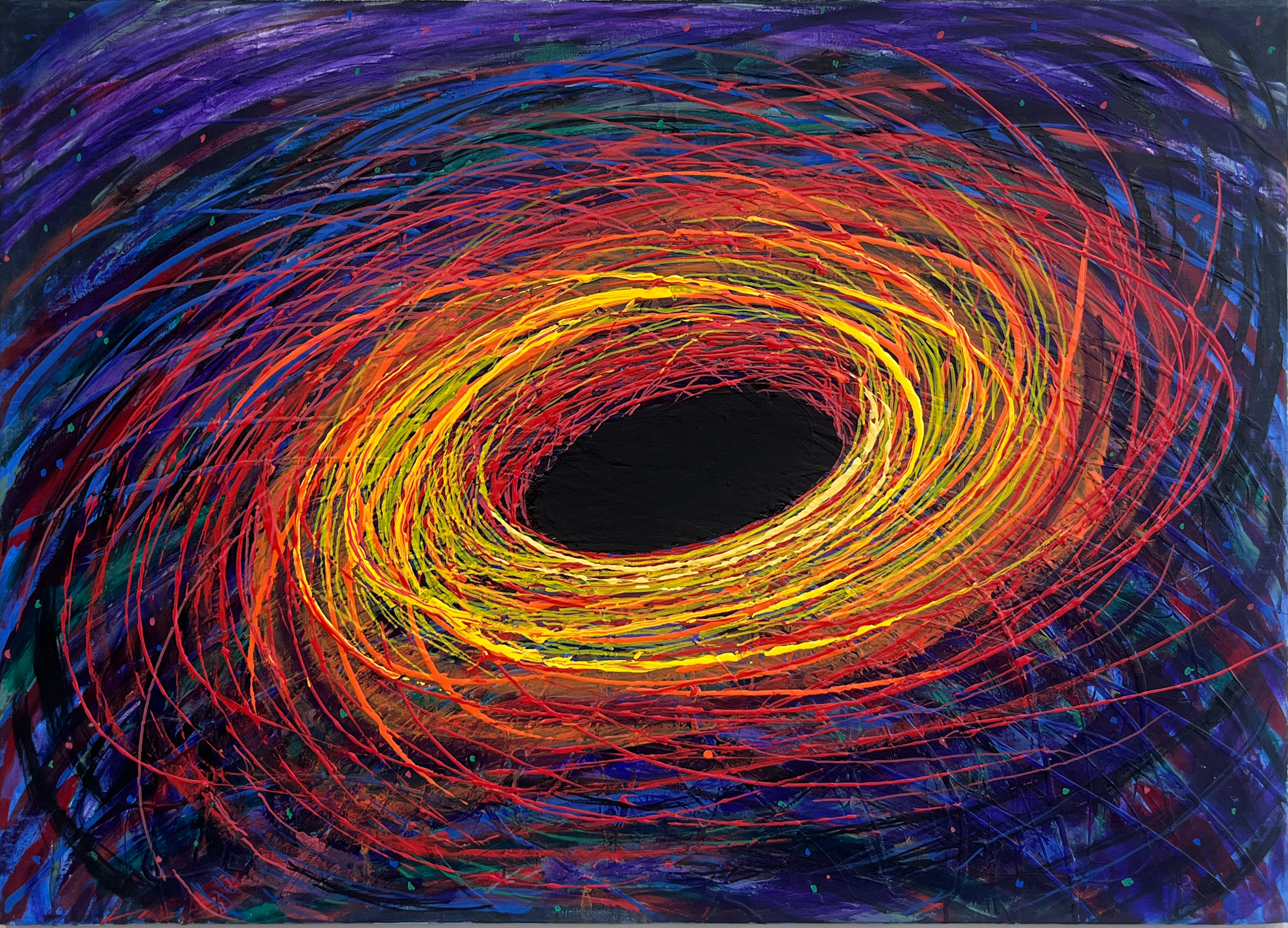 BLACK HOLE I, oil on canvas,