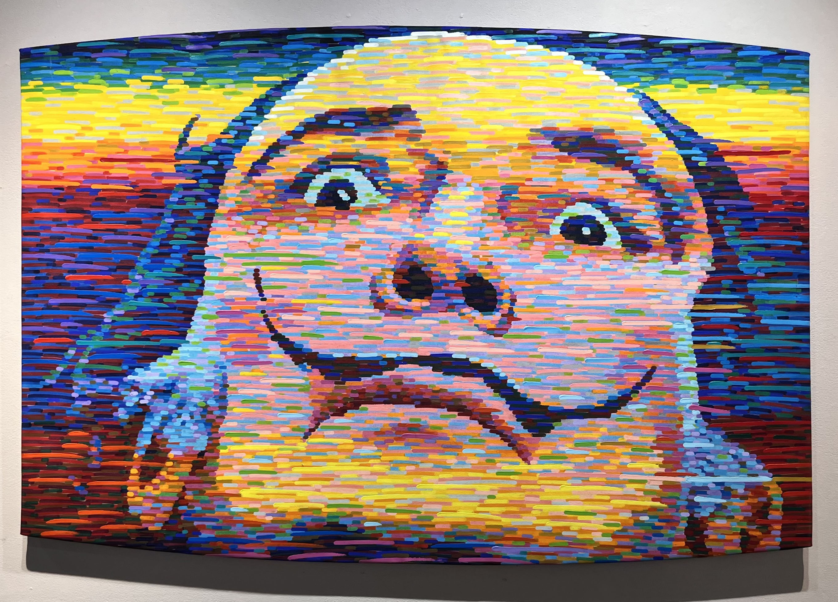 SALVADOR DALI, acrylic on canvas, 44 x 65 inches