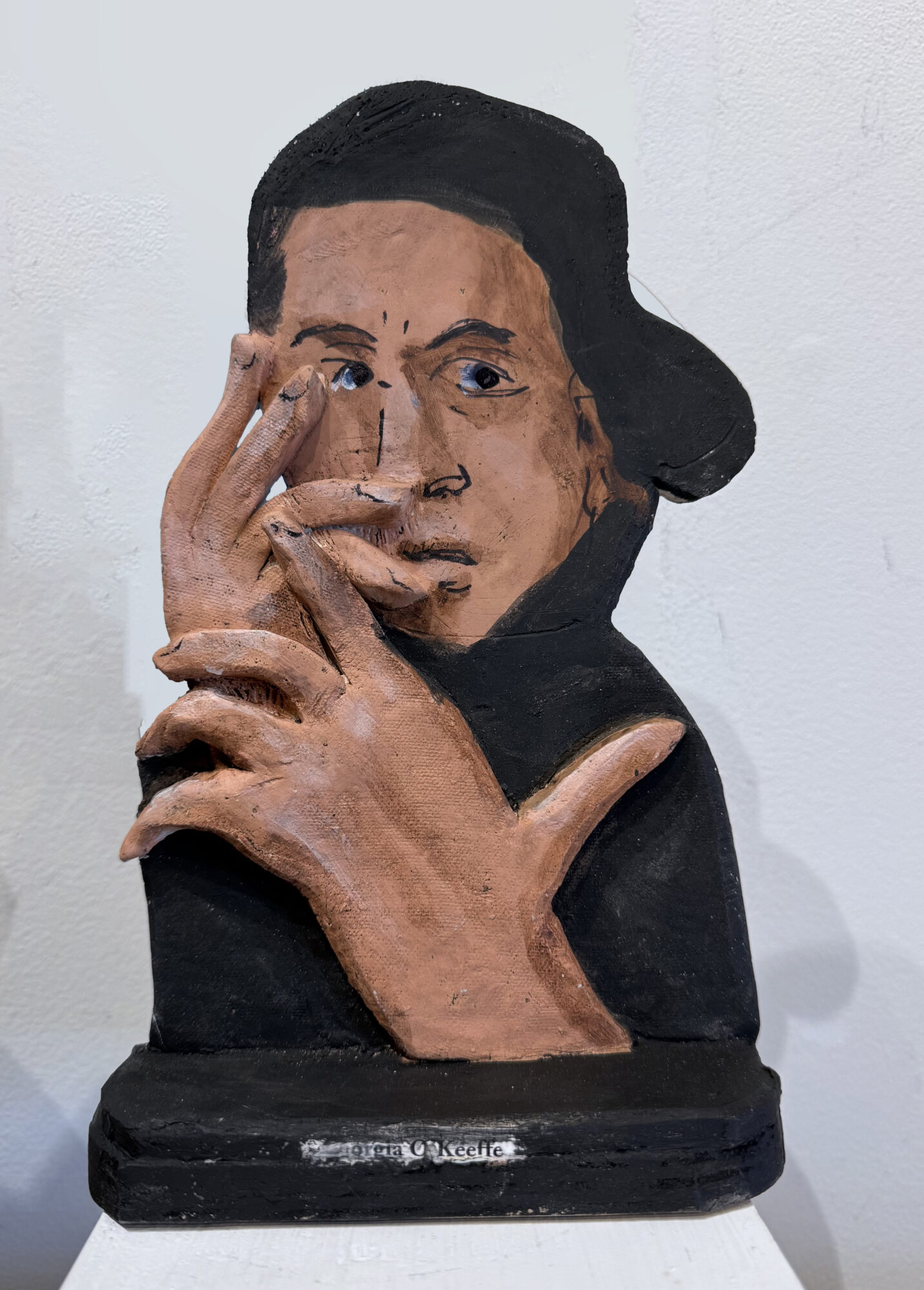 GEORGIA O'KEEFFE, ceramic, 9.5 x 5.5 inches