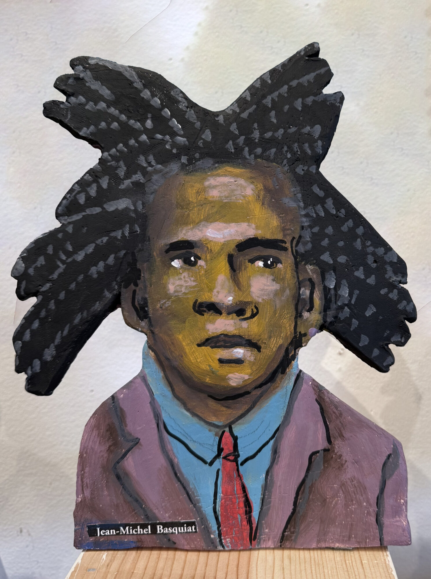 JEAN-MICHEL BASQUIAT, ceramic, 9.5 x 5.5 inches