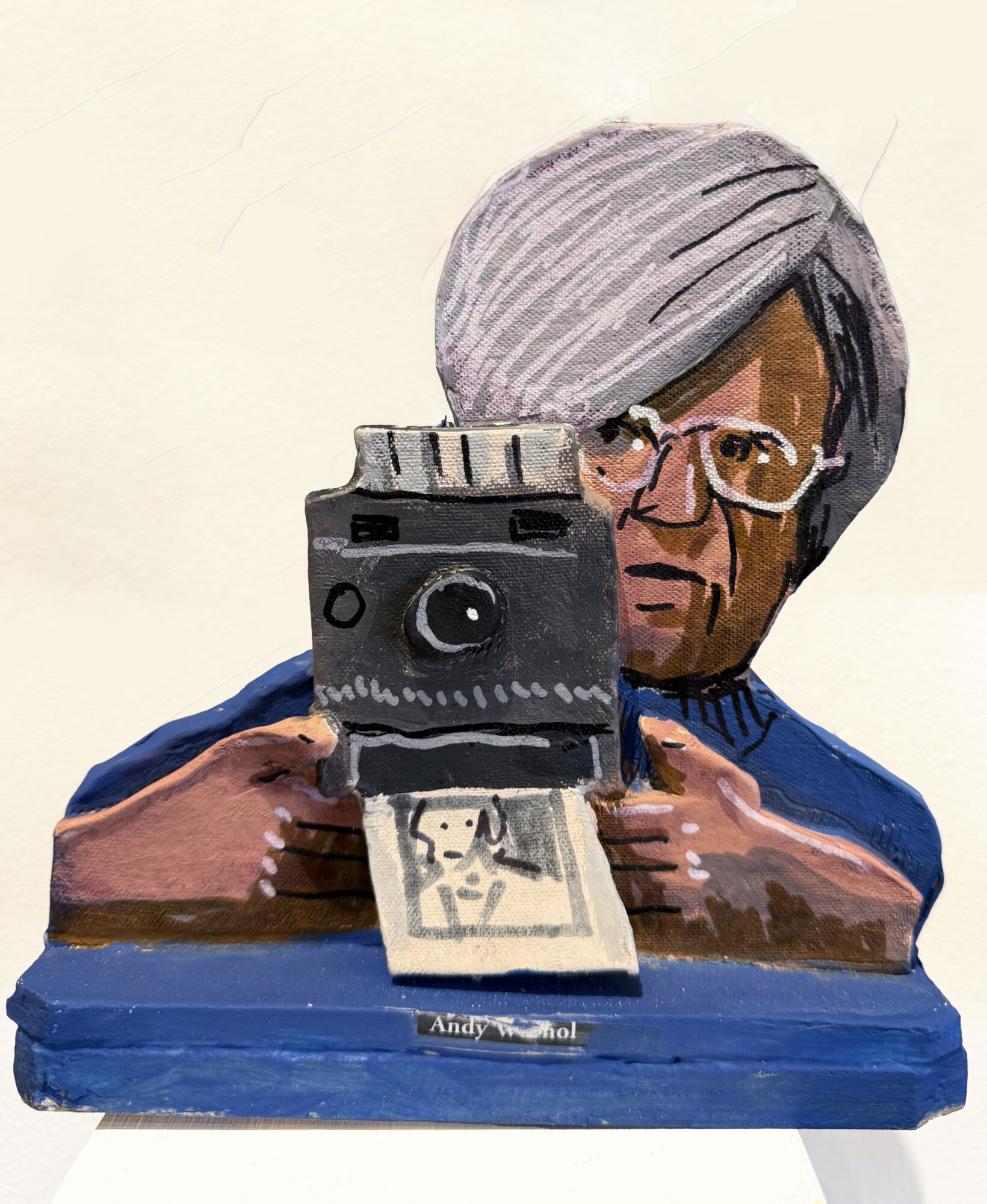 ANDY WARHOL, ceramic, 7.5 x 7.5 inches