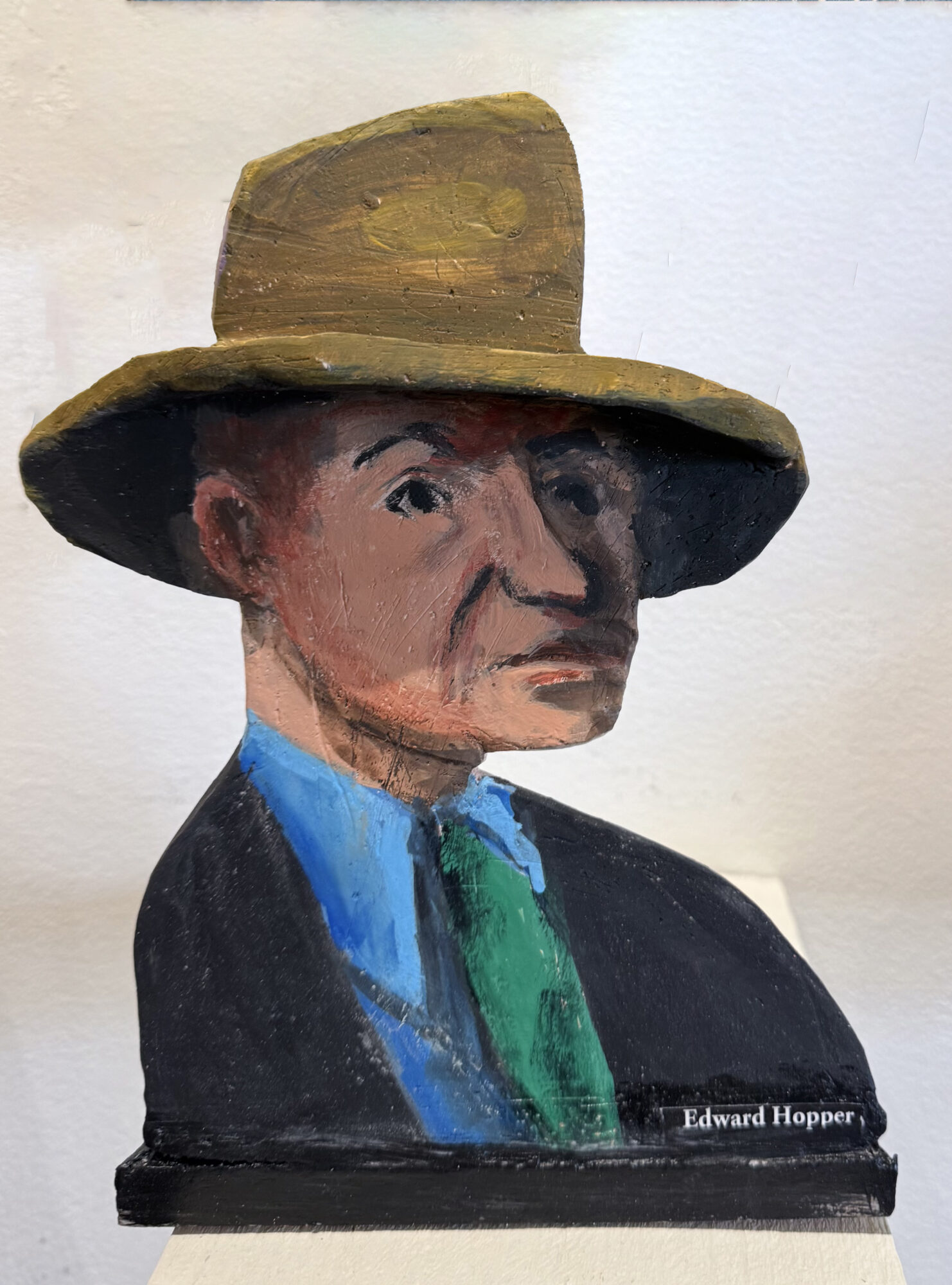EDWARD HOPPER, ceramic, 8.5 x 5.5 inches