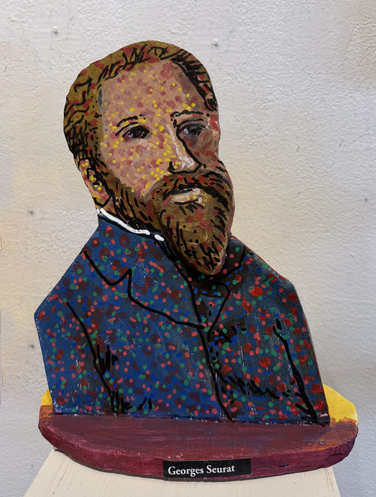GEORGES SEURAT, ceramic, 9 x 7 inches