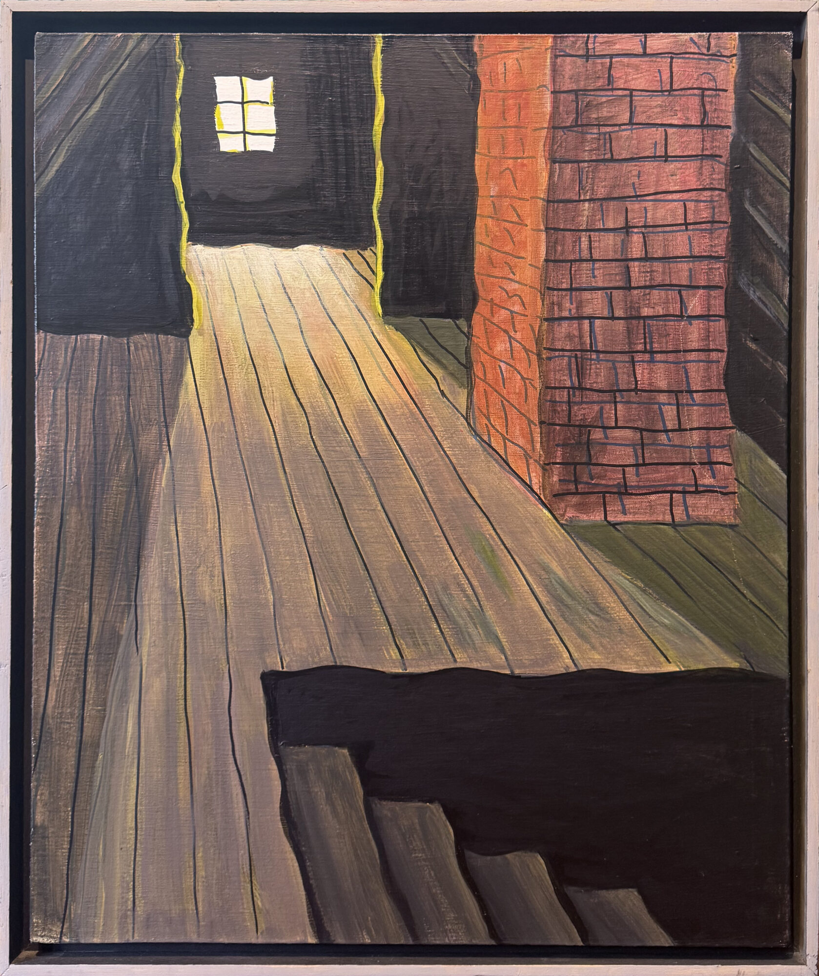 VAN GOGH ATTIC, acrylic on canvas, 26 x 22 inches