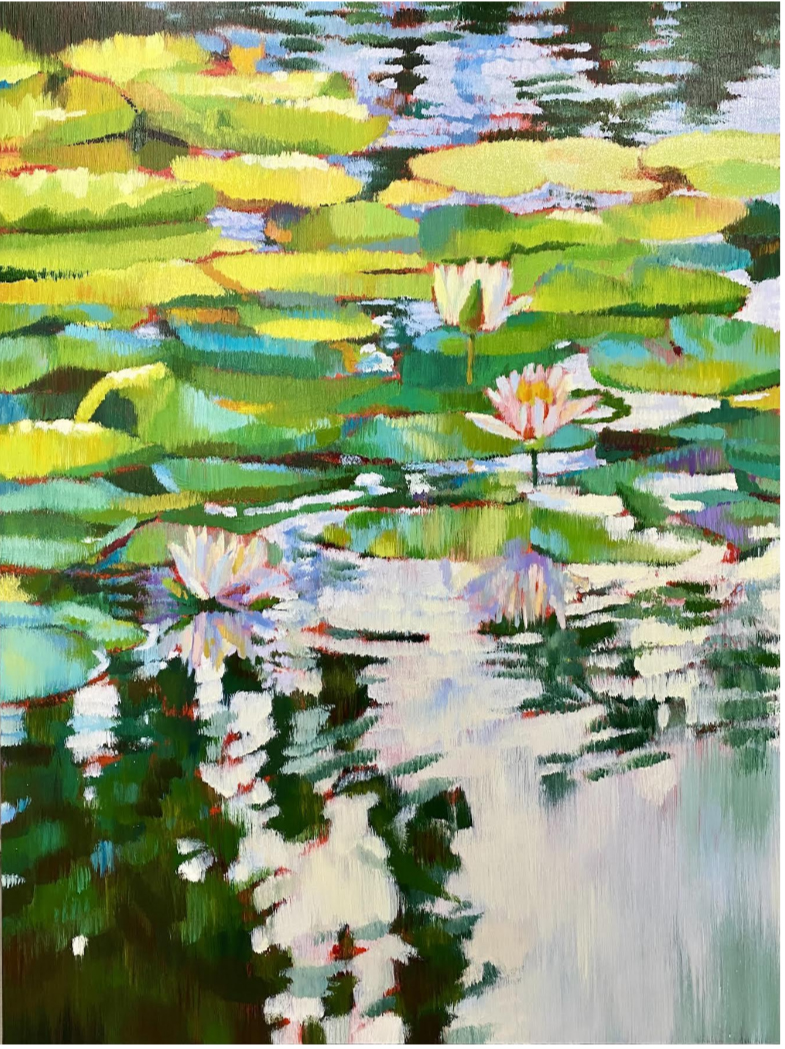GIVERNEY Series, oil on birch panel, 48 x 36 inches