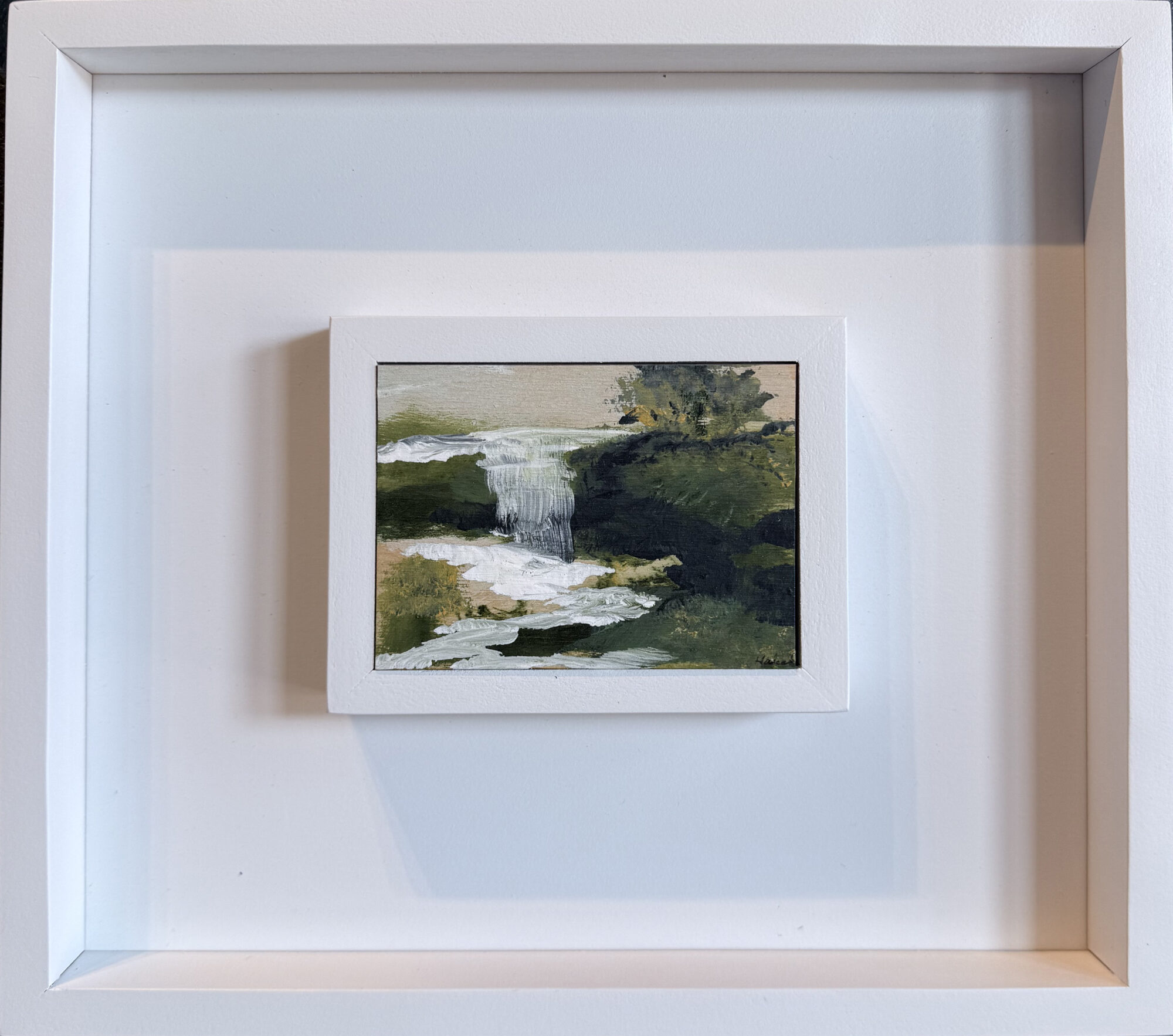 Minature 534, oil on panel, 3" x 4" unframed, 10" x 11" frame