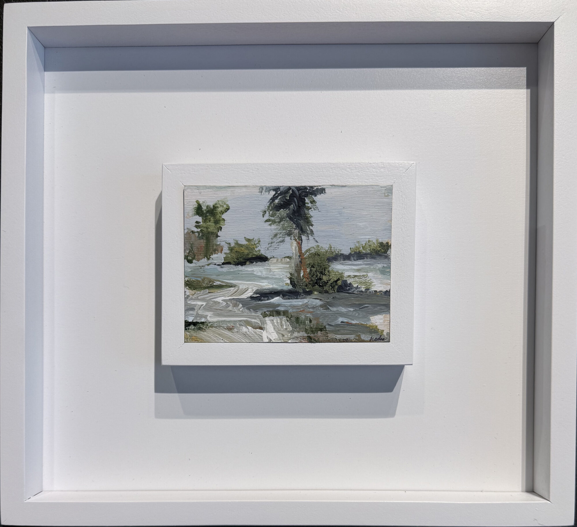 Minature 526, oil on panel, 3" x 4" unframed, 10" x 11" framed