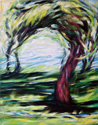 Chicago Tree, oil on canvas, 48 x 36 inches