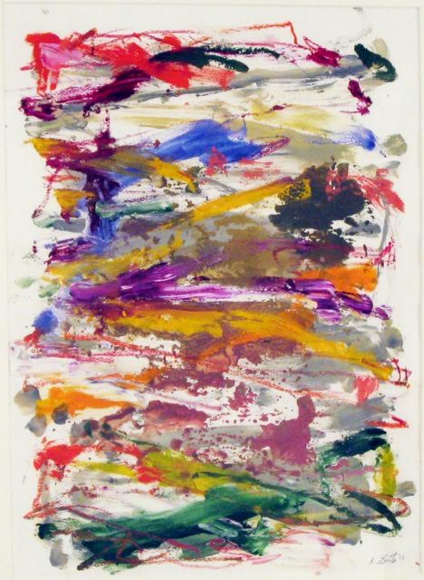 Untitled #236, oil on paper, 15 1/2 x 12 1/2 inches