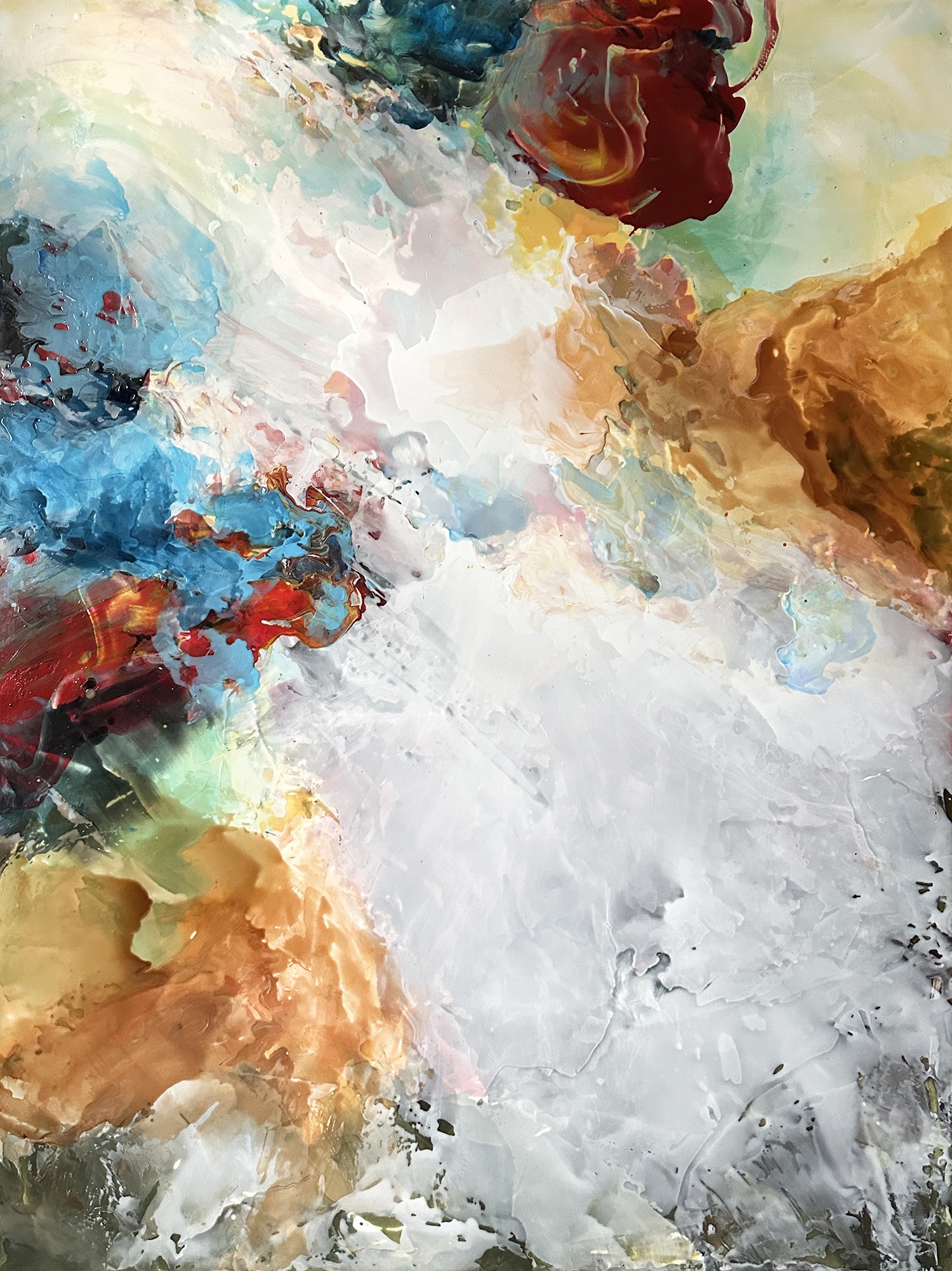 ENERGY IMBUED, acrylic on canvas, 48 x 36 inches