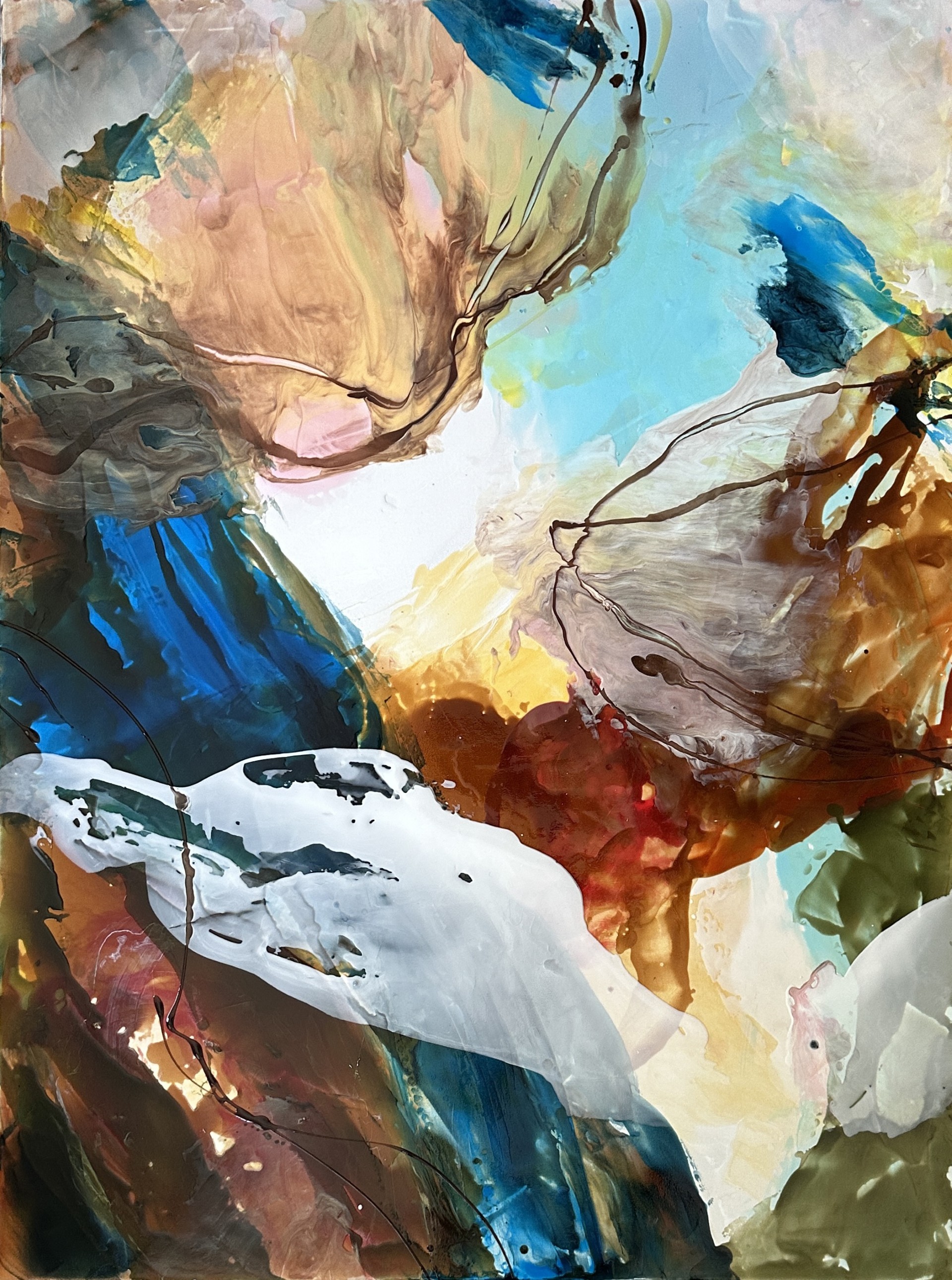 FORESIGHT, acrylic on canvas, 48 x 36 inches