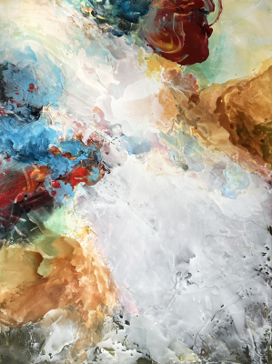 ENERGY IMBUED, acrylic on canvas, 48 x 36 inches