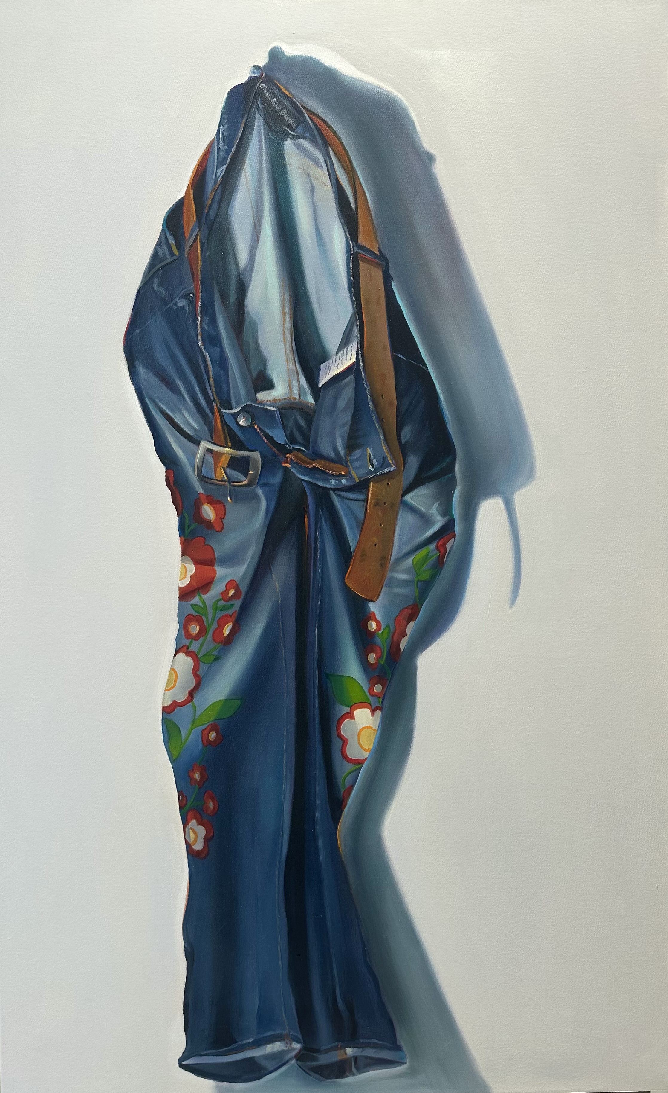FLOWERING PANTS, oil on canvas, 36 x 48 inches
