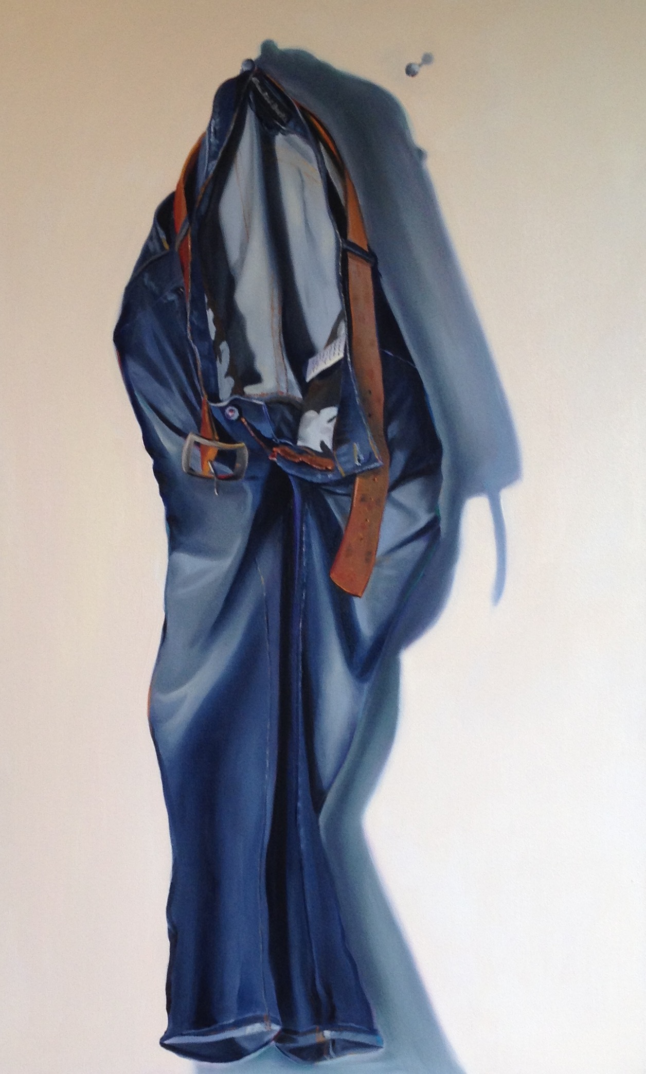 UN-BUCKLED, oil on canvas, 48 x 30 inches