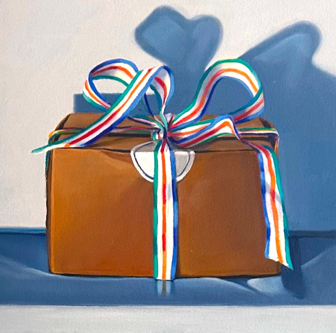 TIED-UP, oil on canvas, 12 x 12 inches