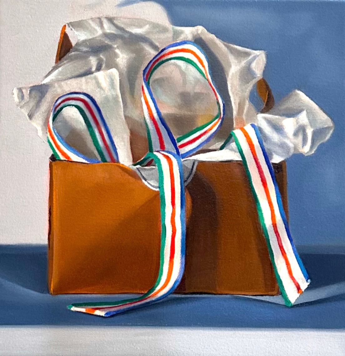 UNTIED, oil on canvas, 12 x 12 inches