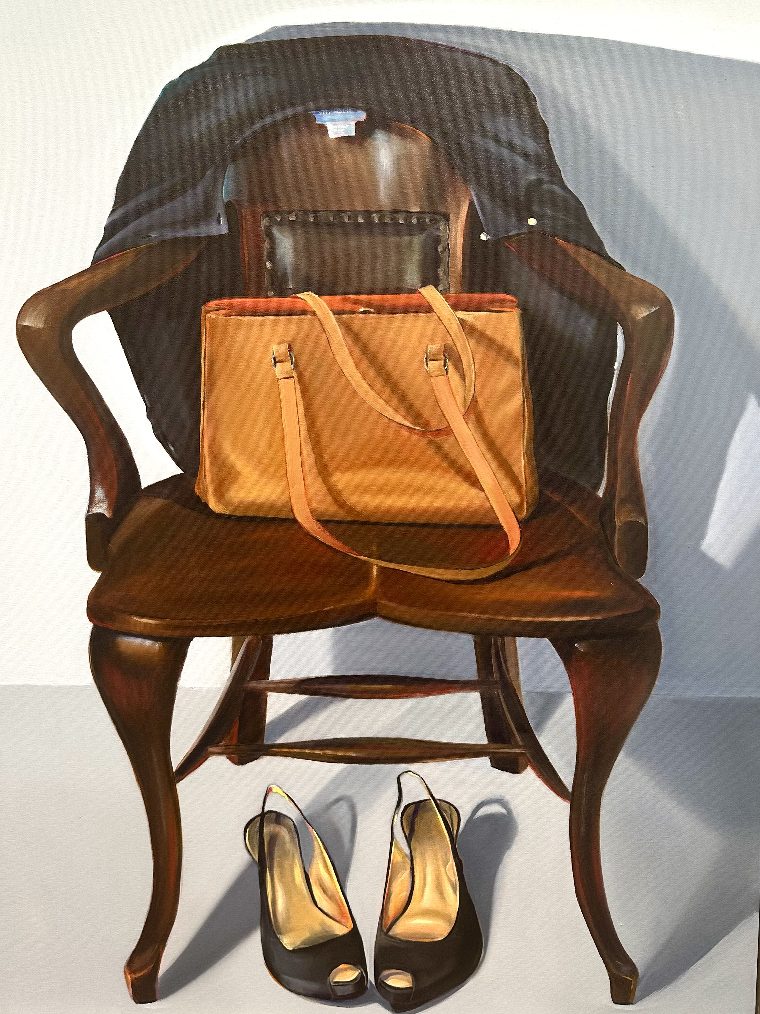 SITTING PRETTY TOO, oil on canvas, 30 x 40 inches
