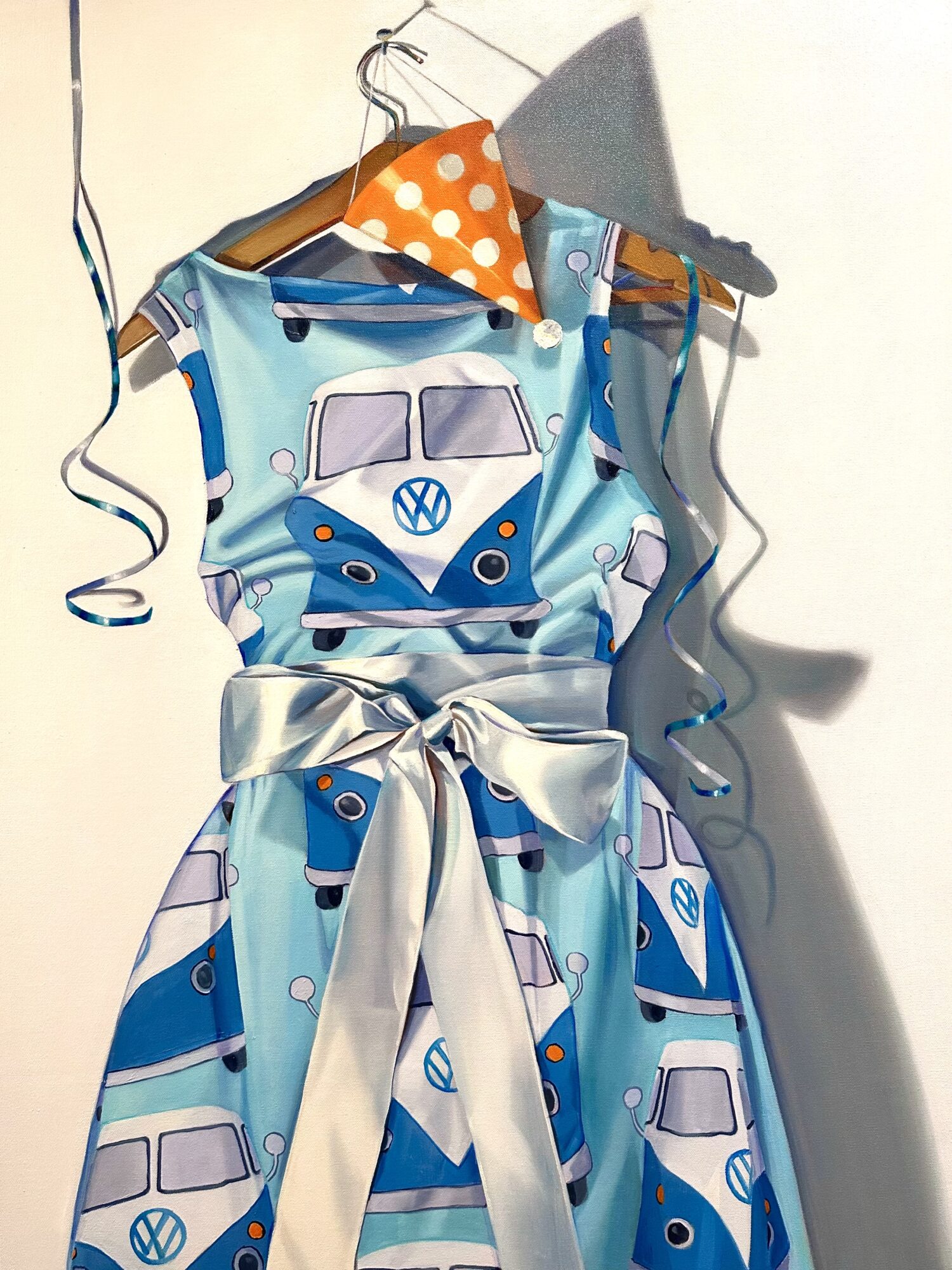 PARTY BUS, 2026, oil on canvas, 40 x 30 inches