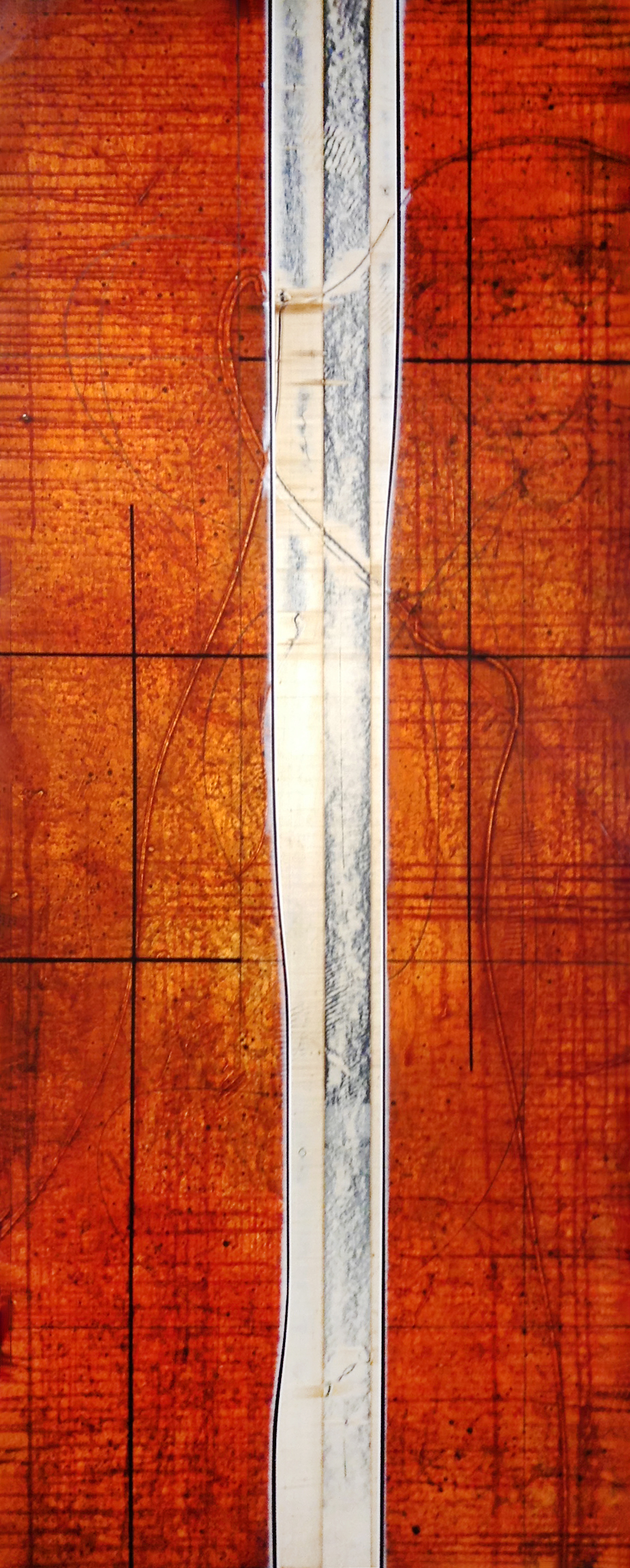 BRIDGE BURNER (2), acrylic on panel, 70 x 28 inches