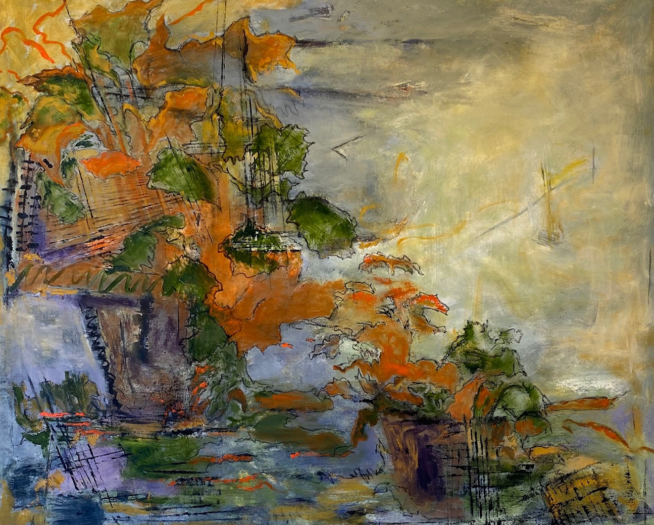 BOUGAINVILLEA RAPTURE, 48" x 58"