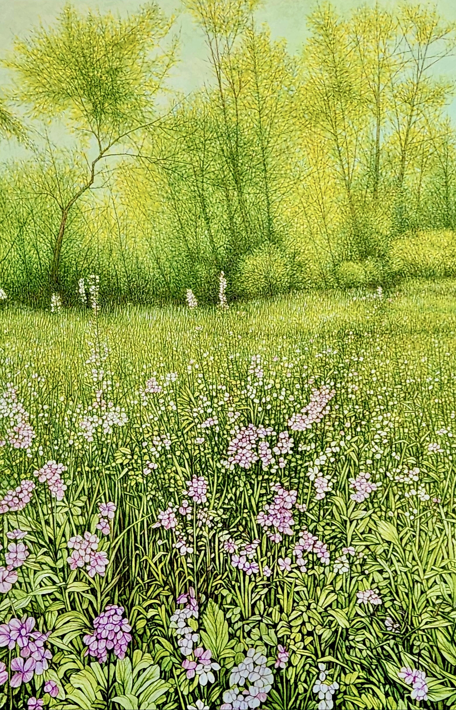 BY THE RIVER, oil on canvas, 36 x 24 inches