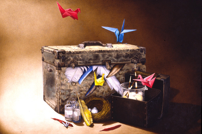 DREAMS OF FLIGHT, oil on canvas, 24 x 36 inches