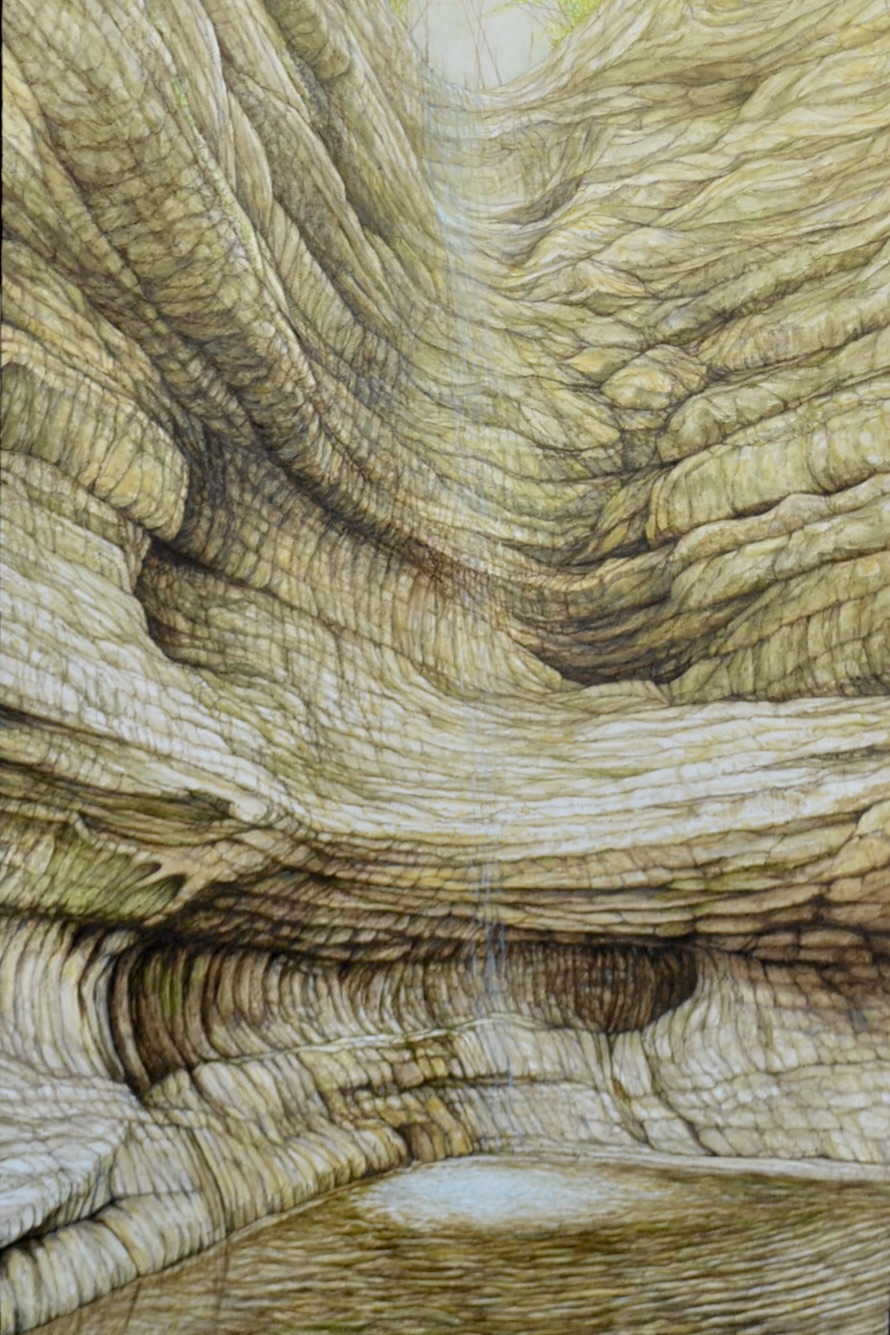 ST LOUISE CANYON,  oil on canvas, 36 x 24 inches