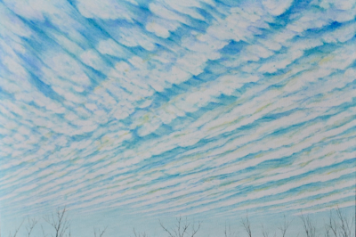CLOUD PERSPECTIVE, oil on canvas, 12 x 18 inches