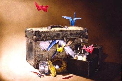 DREAMS OF FLIGHT, oil on canvas, 24 x 36 inches