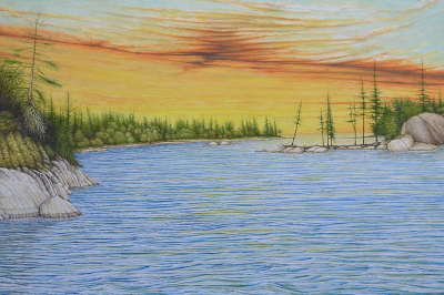 NORTHERN ISLANDS, oil on canvas, 24 x 36 inches